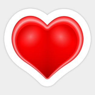 Stylized valentine heart Sticker